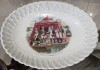 Фото Фарфоровое блюдо Свидание Александра 1 с Наполеоном в Тильзите, фарфор Кузнецова, царская Россия