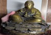 Фото Бронзовая статуэтка Будда, высота 30 см, старая