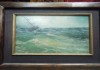 Фото Картина Корабль в штормовом море, фанера, масло, авторская, 1927 год 27 х 28 см