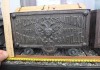 Фото Модель царского паровоза с оригинальными царскими железнодорожными чугунными шильдами