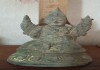 Бронзовая статуэтка Будда с крыльями вместо рук, бронза, золочение, редкий тип, 19 век