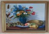 Фото Картина Цветы с фруктами, холст, масло, х-к ВС Дибров