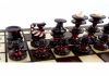 Деревянные шахматы 30 х 30 см. Резные башенки