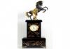 Часы из ценного природного камня Жеребец с золотой попоной