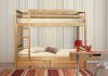 Двухъярусная кровать из массива древесины с ящиками