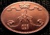 Фото Редкая медная монета 1 пенни 1833 года.
