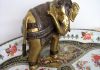 Слон смотрящий в сторону-бронзовое художественное литье