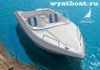 Пластиковая моторная лодка (катер) Wyatboat-3 с рундуками