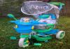 Фото Велосипед трехколёсный пластиковый Family Rich Toys с ручкой мягкие колеса