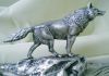 Фото Скульптура из металла "Волк" в натуральную величину.