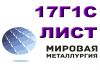 Фото Лист 17Г1С, сталь 17Г1С листовая, полоса и лист ст.17Г1С-У