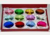 Фото Хрустальные разноцветные кристаллы 12 шт. по 5 см.