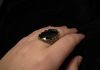Фото Винтaжноe кольцо с бoльшим черным камнем