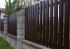 Фото Забор из металлического штакетника под ключ