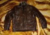 Мужская зимняя кожаная куртка на меху, 56-й размер