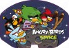Фото Баскетбольный щит из пластика Angry Birds с кольцом 35х27 см мяч, насос