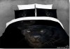 Пантера-королевское сатиновое постельное белье 3d