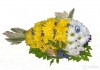 Фото Рыбка фигура из живых цветов