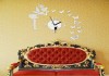 Фото Декоративные часы стикеры настенные "Фея с бабочками".