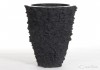 Фото Кашпо vase black lava Fango large black, D62xH110с