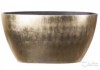 Кашпо oval bowl champagne gold silver leaf mashua