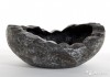 Кашпо bowl black tab shell cracked - wavy bowl BLA