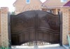 Фото Ворота, зашитые листом металла m2 4мм. Заборы