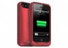 Стильный красный чехол-аккумулятор на iPhone 5/5s