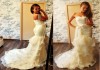 Фото Свадебное платье-русалочка со шлейфом
