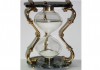 Фото Солидные Песочные часы металл камень 1 час 26 см.